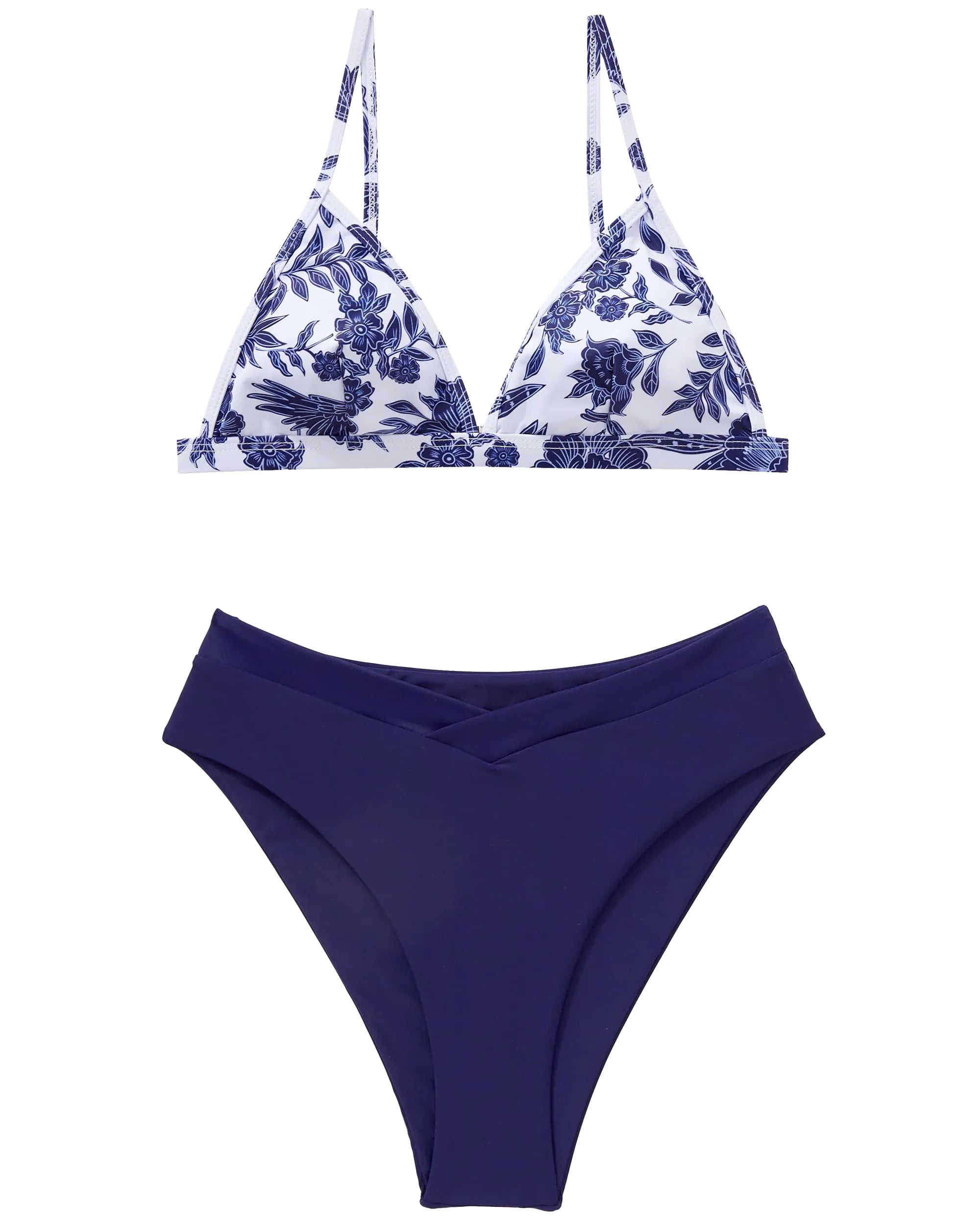 Triangle High Cut Bikini Set