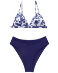 Triangle High Cut Bikini Set