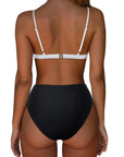 Triangle Bikini High-Waisted Swimsuit Sets-Swimwear-SUUKSESS-SUUKSESS