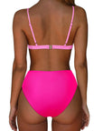 Triangle Bikini High-Waisted Swimsuit Sets-Swimwear-SUUKSESS-SUUKSESS