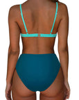 Triangle Bikini High-Waisted Swimsuit Sets-Swimwear-SUUKSESS-SUUKSESS