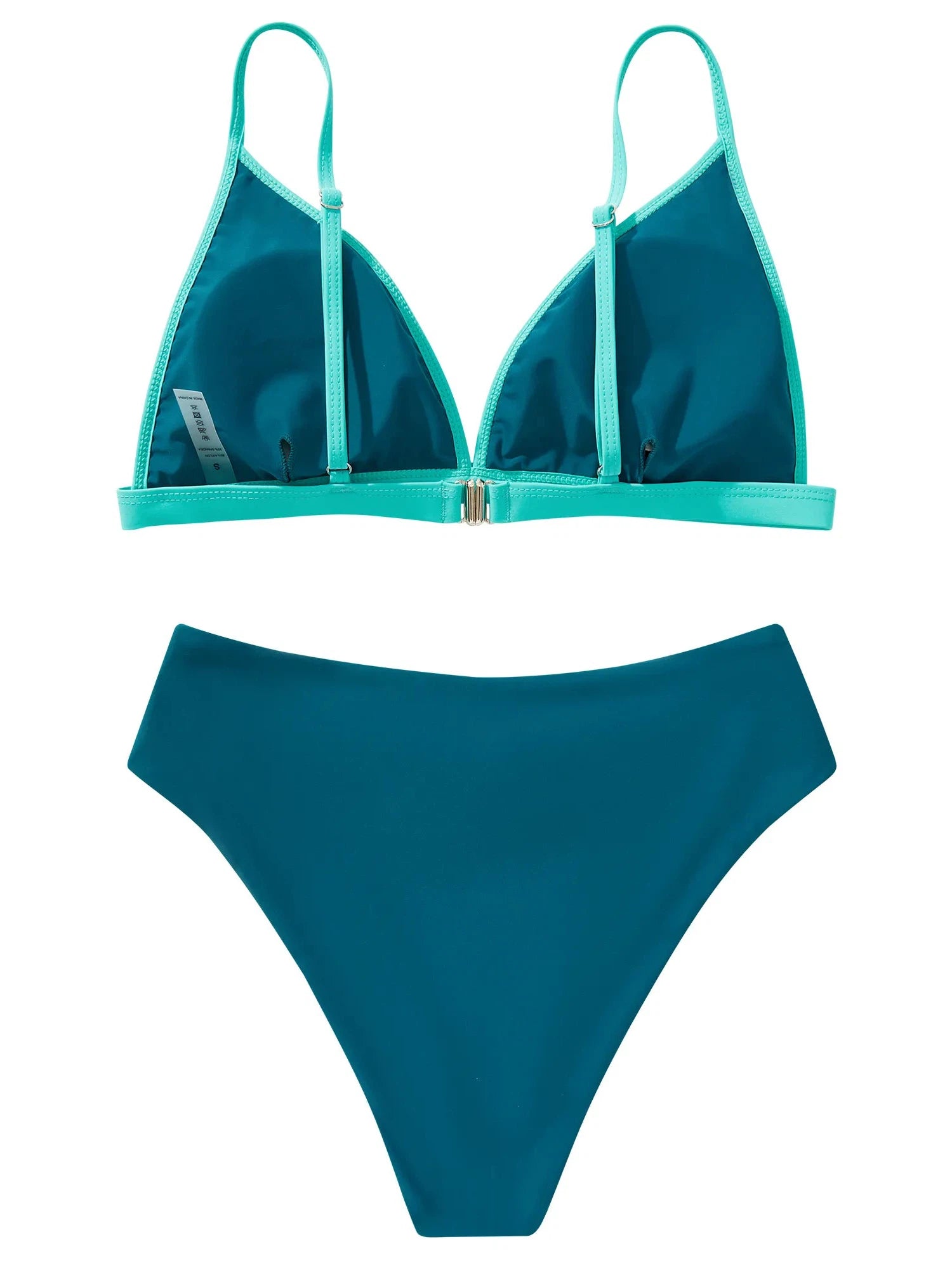 Triangle Bikini High-Waisted Swimsuit Sets-Swimwear-SUUKSESS-SUUKSESS