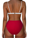 Triangle Bikini High-Waisted Swimsuit Sets-Swimwear-SUUKSESS-SUUKSESS