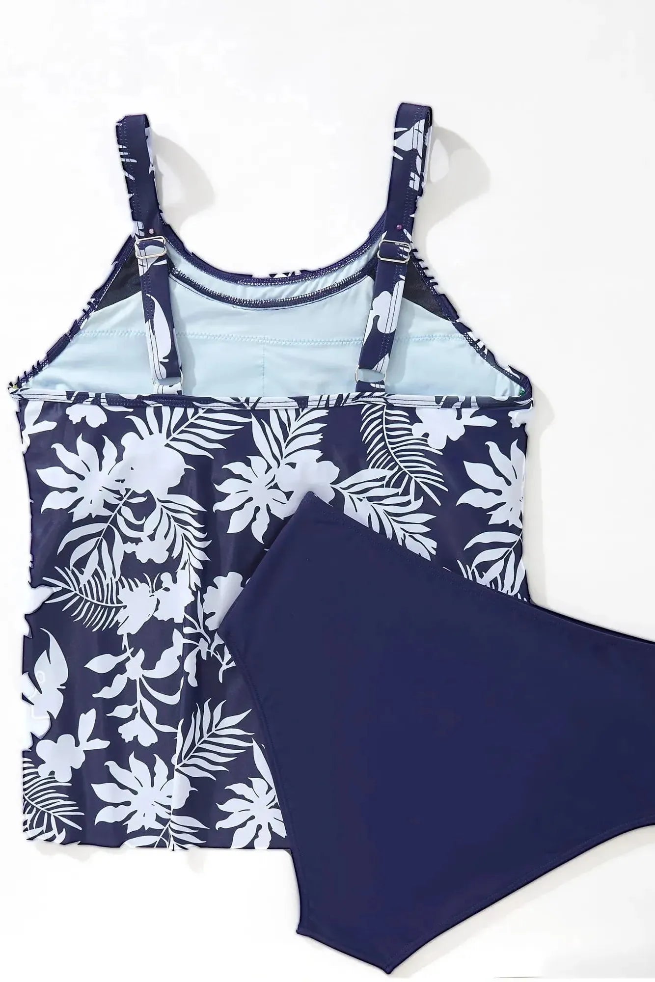 SUUKSESS Women Tummy Control Tankini Bathing Suit Ruffle High Waisted Swimsuit-Swimwear-SUUKSESS-SUUKSESS