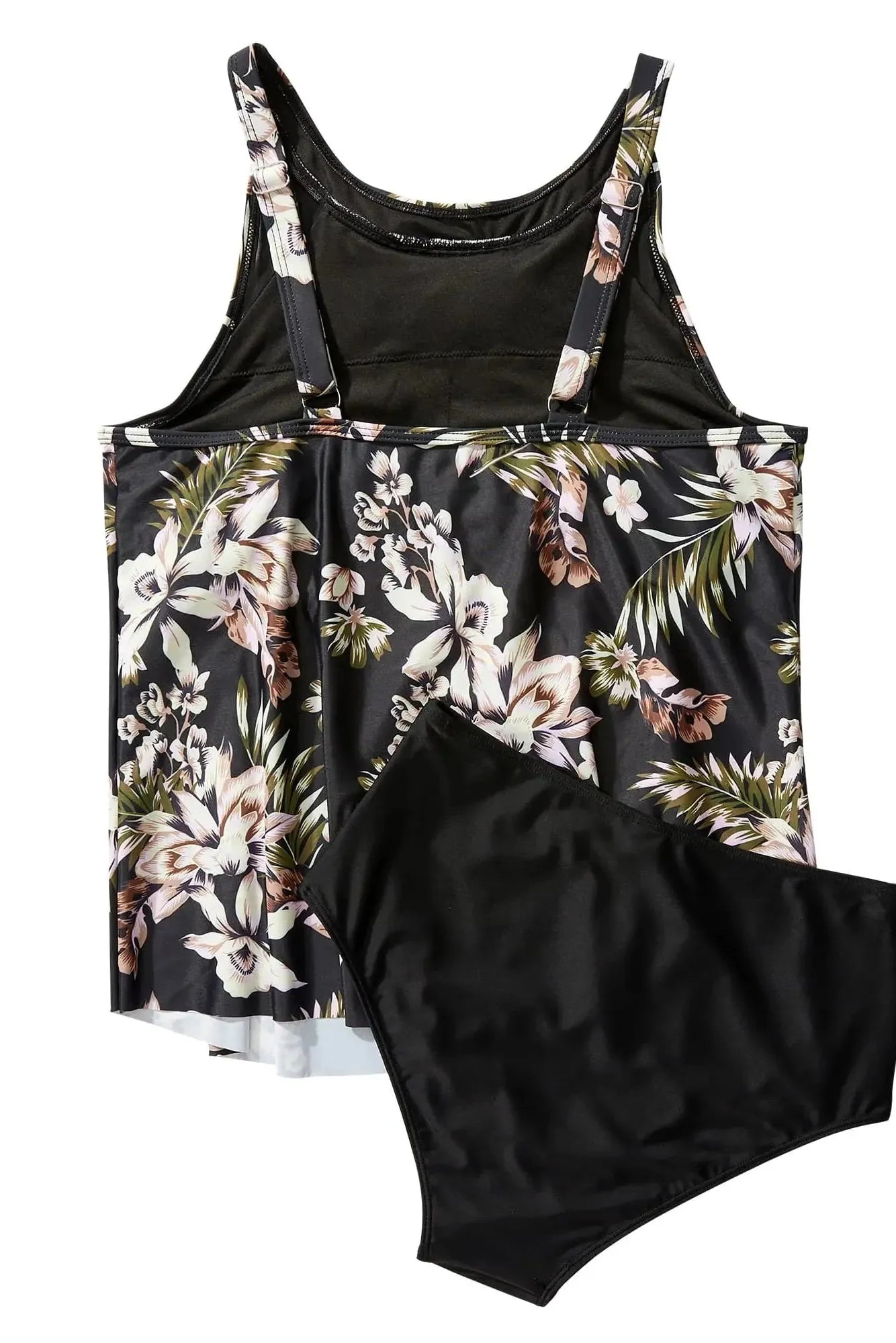 SUUKSESS Women Tummy Control Tankini Bathing Suit Ruffle High Waisted Swimsuit-Swimwear-SUUKSESS-SUUKSESS