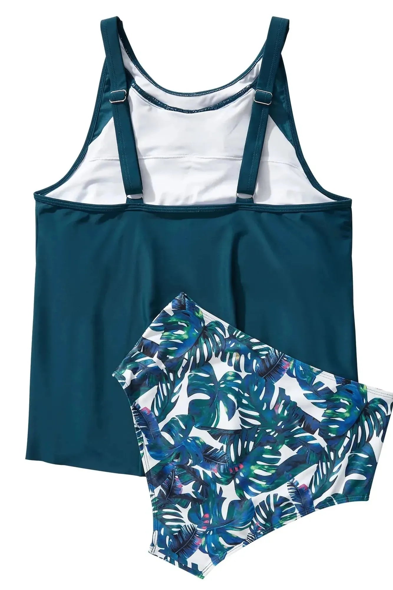 SUUKSESS Women Tummy Control Tankini Bathing Suit Ruffle High Waisted Swimsuit-Swimwear-SUUKSESS-SUUKSESS
