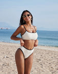 High Cut Bandeau 2 Piece Bikini Set-SUUKSESS-SUUKSESS