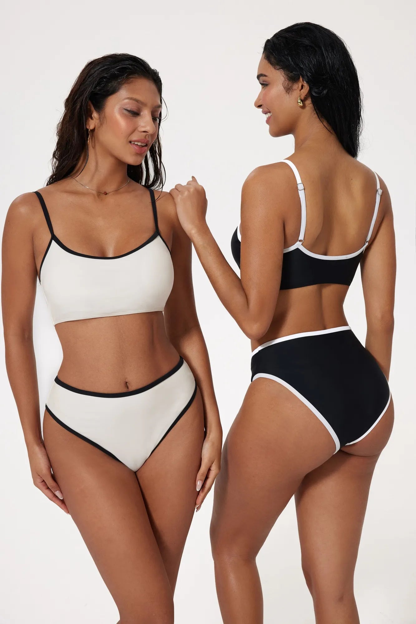 High Cut Bandeau 2 Piece Bikini Set-SUUKSESS-SUUKSESS