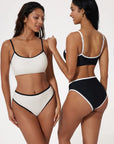 High Cut Bandeau 2 Piece Bikini Set-SUUKSESS-SUUKSESS