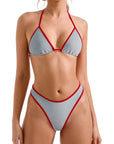 Women Sexy Thong String Bikini Swimsuit Set-Swimwear-SUUKSESS-Red Grey-XS-SUUKSESS