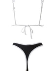 SUUKSESS Women Cheeky Thong String 2 Piece Bikini Sets Sexy High Waist Swimsuit-SUUKSESS-SUUKSESS