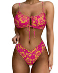 String Cutout Bikini Sets
