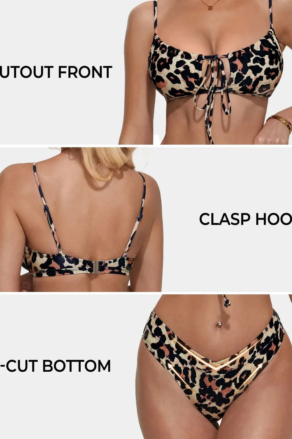 String Cutout Bikini Sets