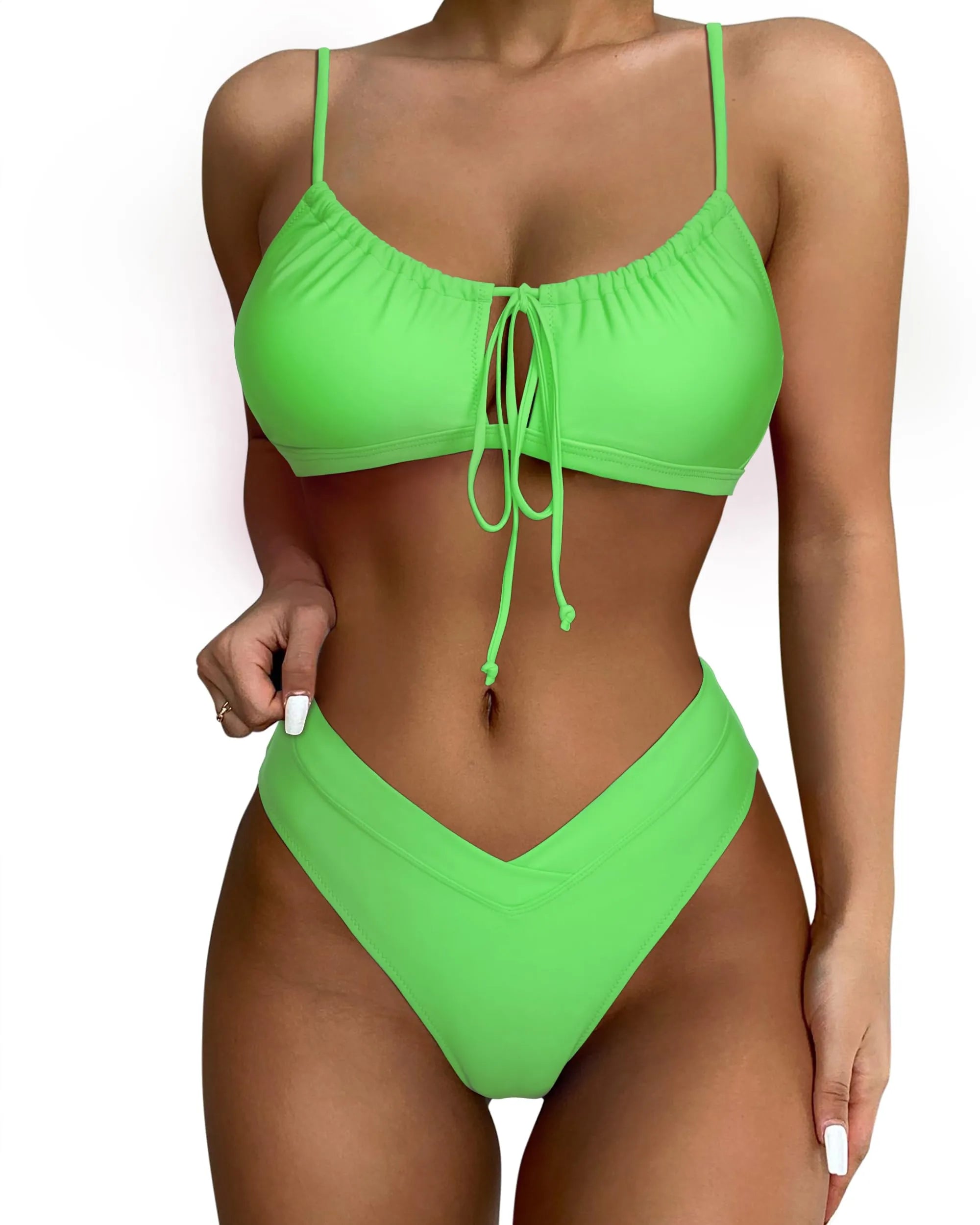 String Cutout Bikini Sets