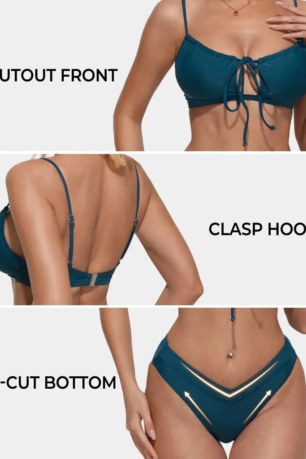 String Cutout Bikini Sets