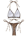 Ruffle Thong Bikini Set