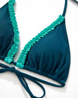 Ruffle Thong Bikini Set