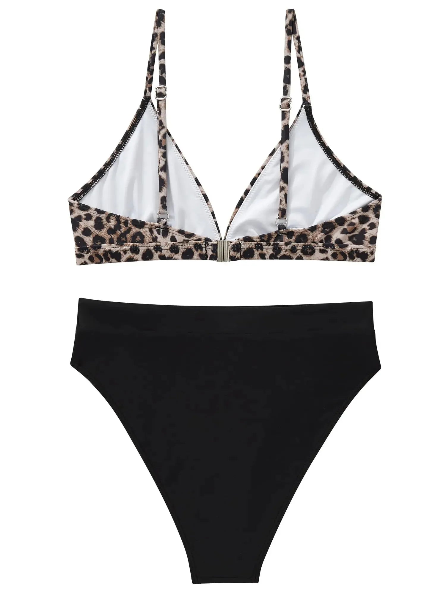 SUUKSESS Women Sexy High Waisted 2 Piece Bikini Sets Triangle High Cut Swimsuits-SUUKSESS-SUUKSESS