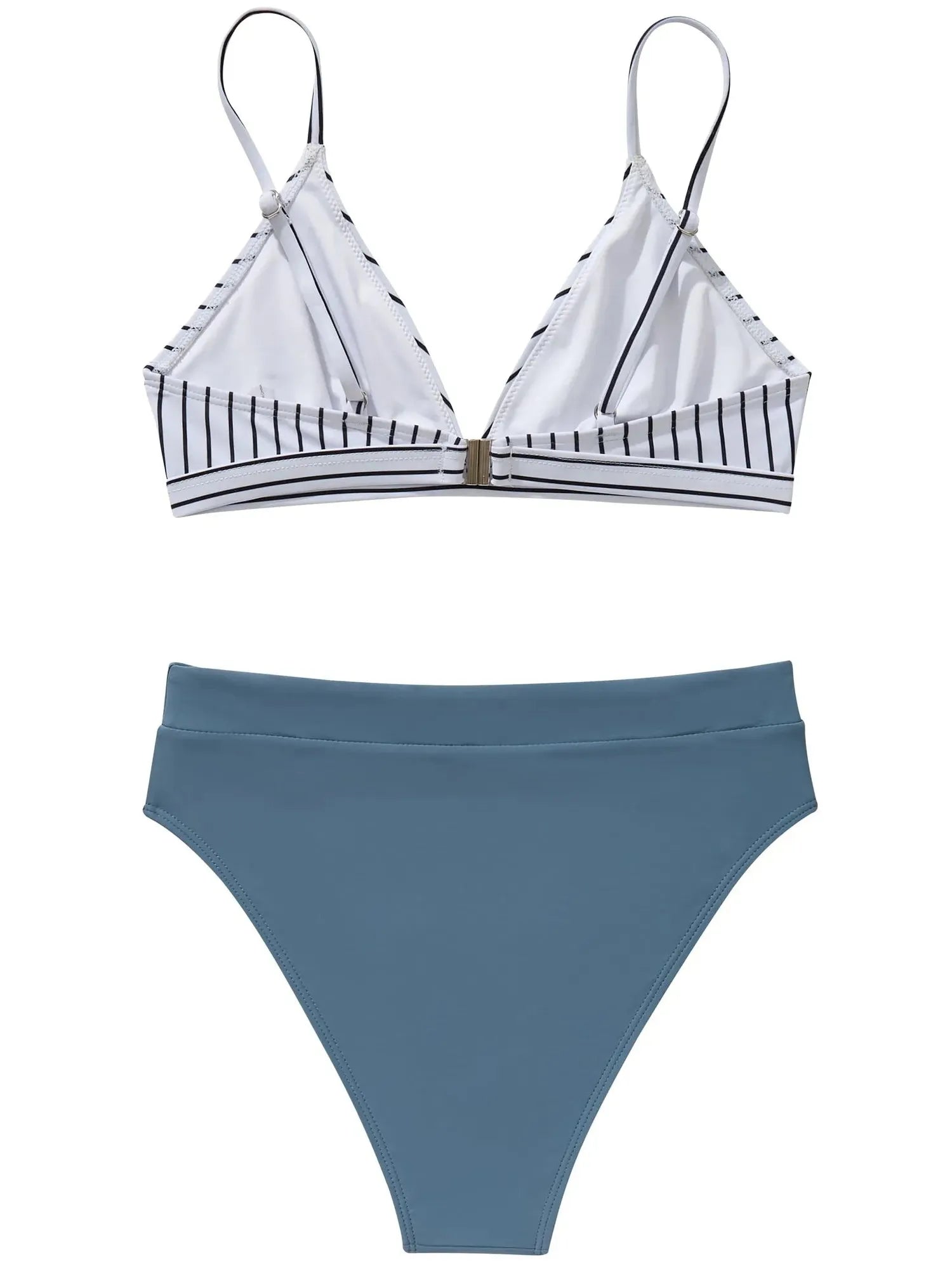 SUUKSESS Women Sexy High Waisted 2 Piece Bikini Sets Triangle High Cut Swimsuits-SUUKSESS-SUUKSESS