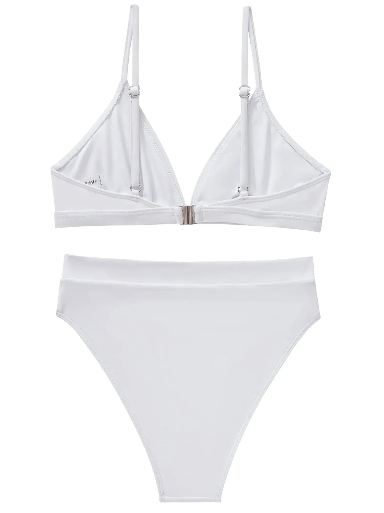 SUUKSESS Women Sexy High Waisted 2 Piece Bikini Sets Triangle High Cut Swimsuits-SUUKSESS-SUUKSESS