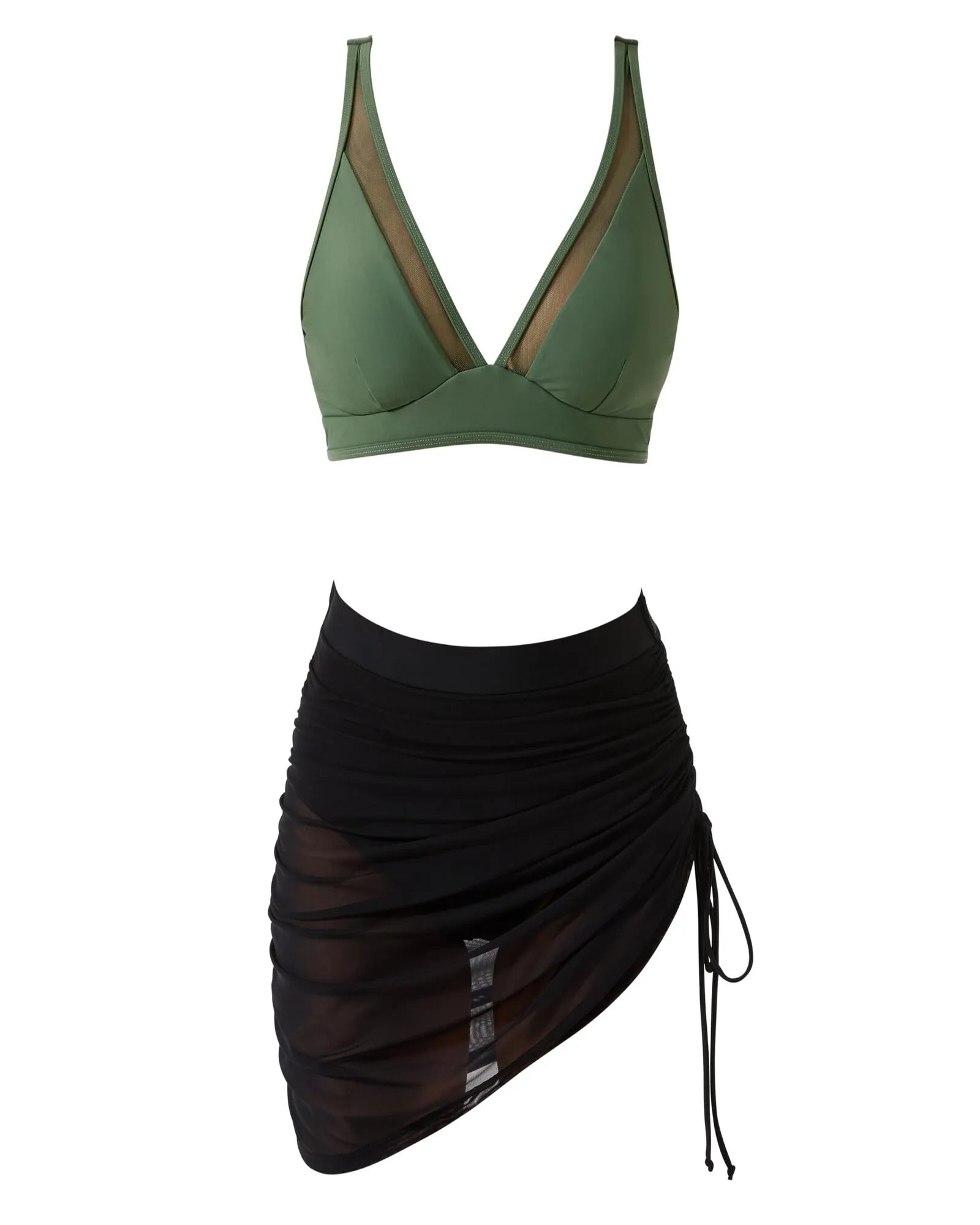 Mesh Skirt Bikini Sets