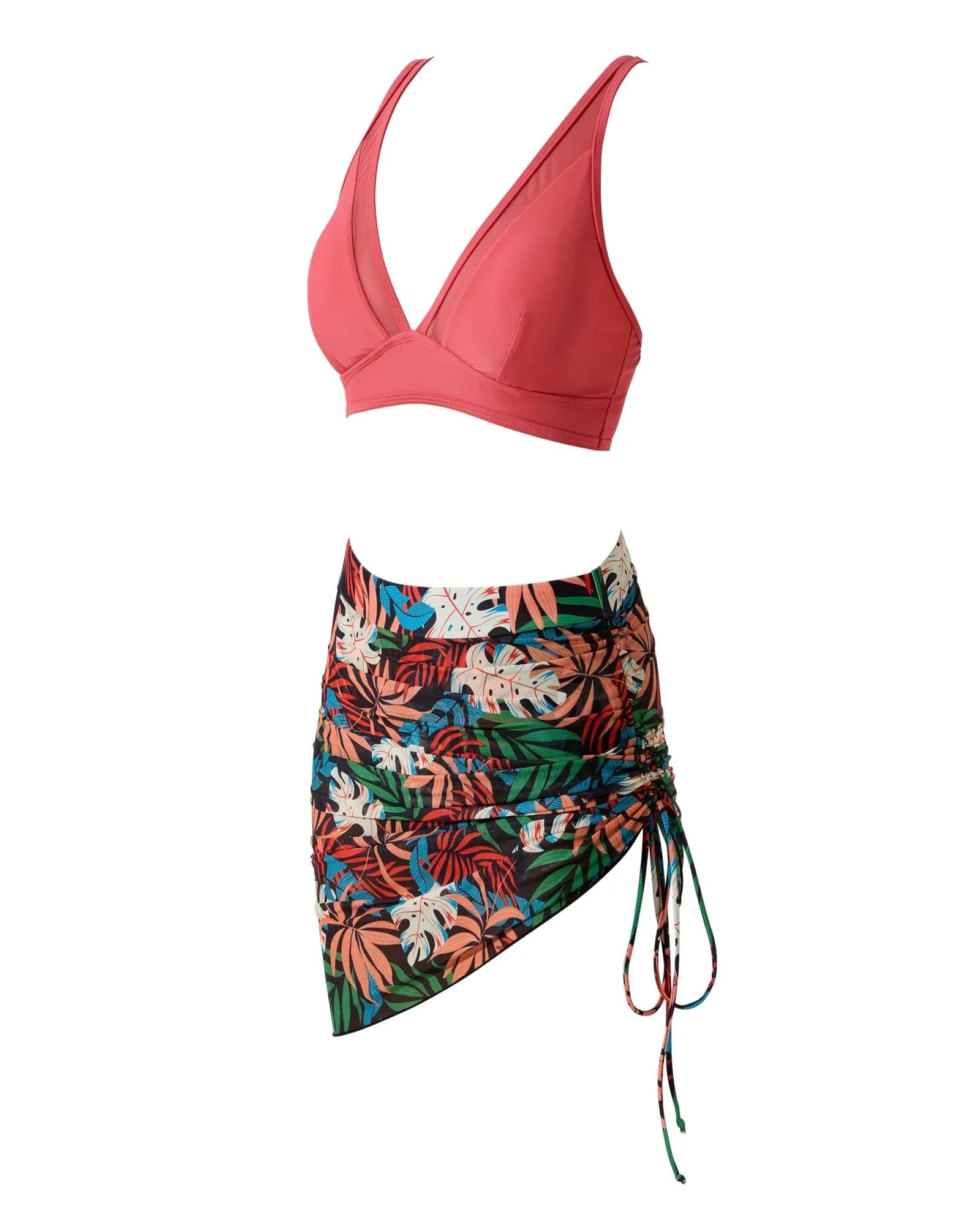Mesh Skirt Bikini Sets