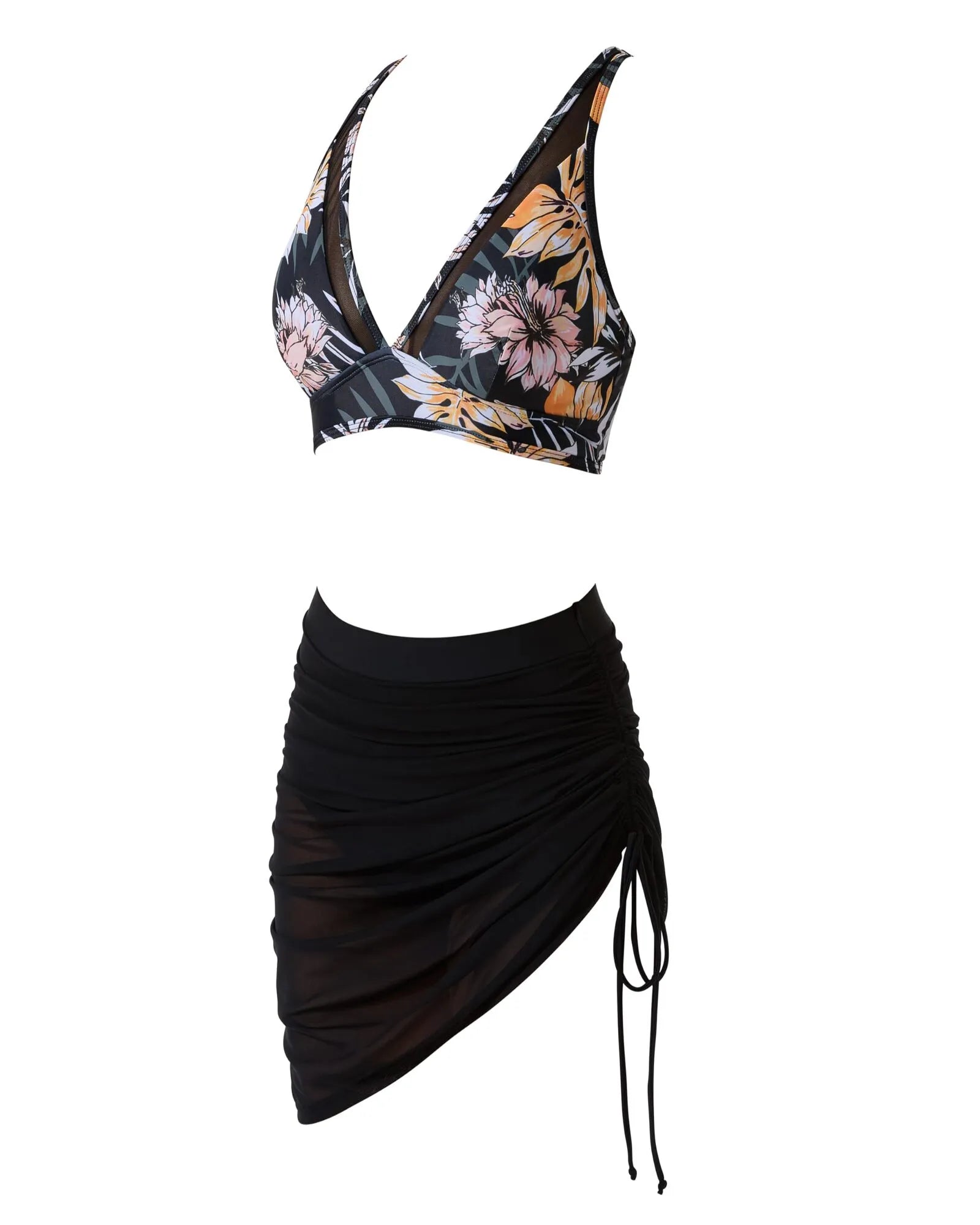 Mesh Skirt Bikini Sets