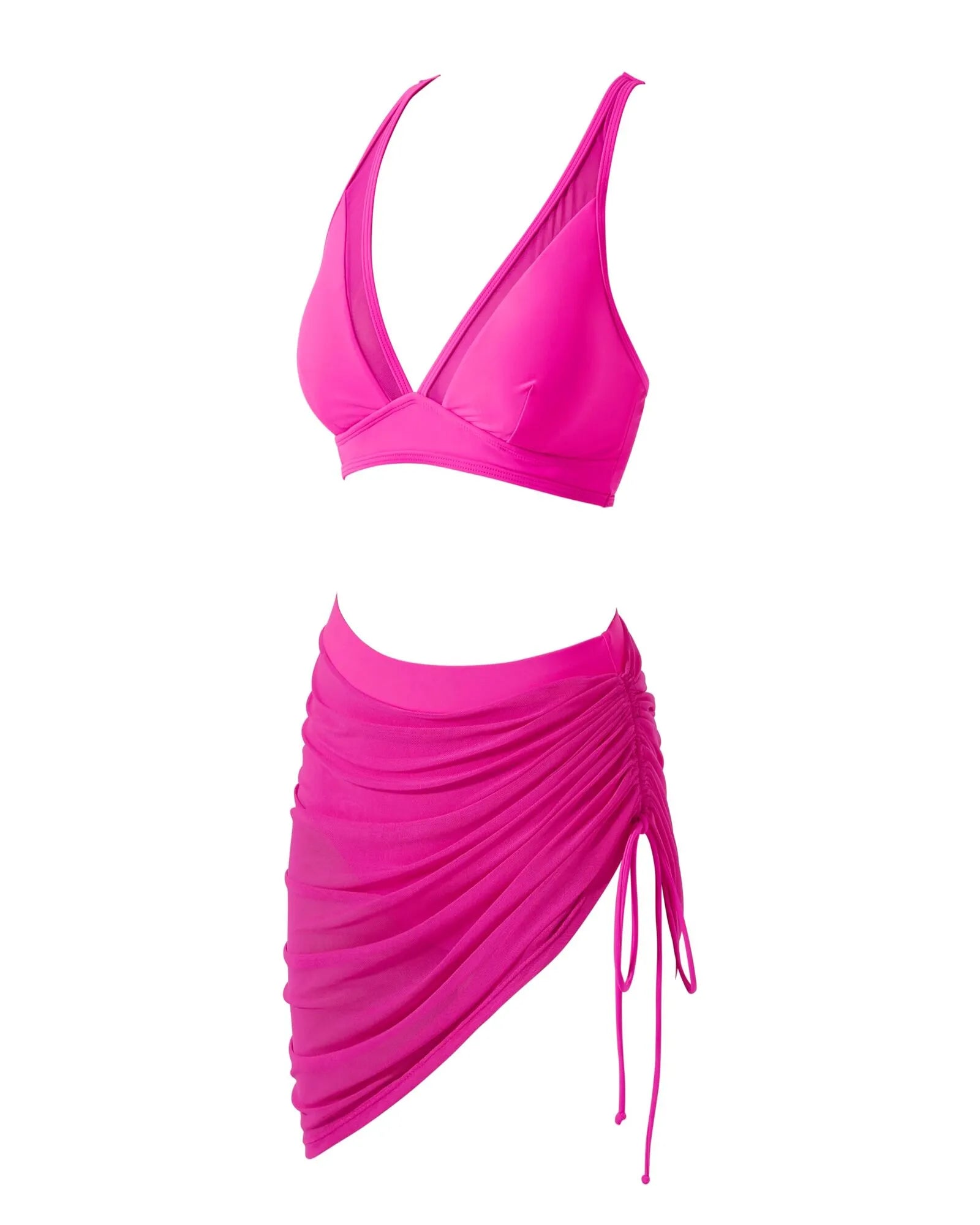 Mesh Skirt Bikini Sets