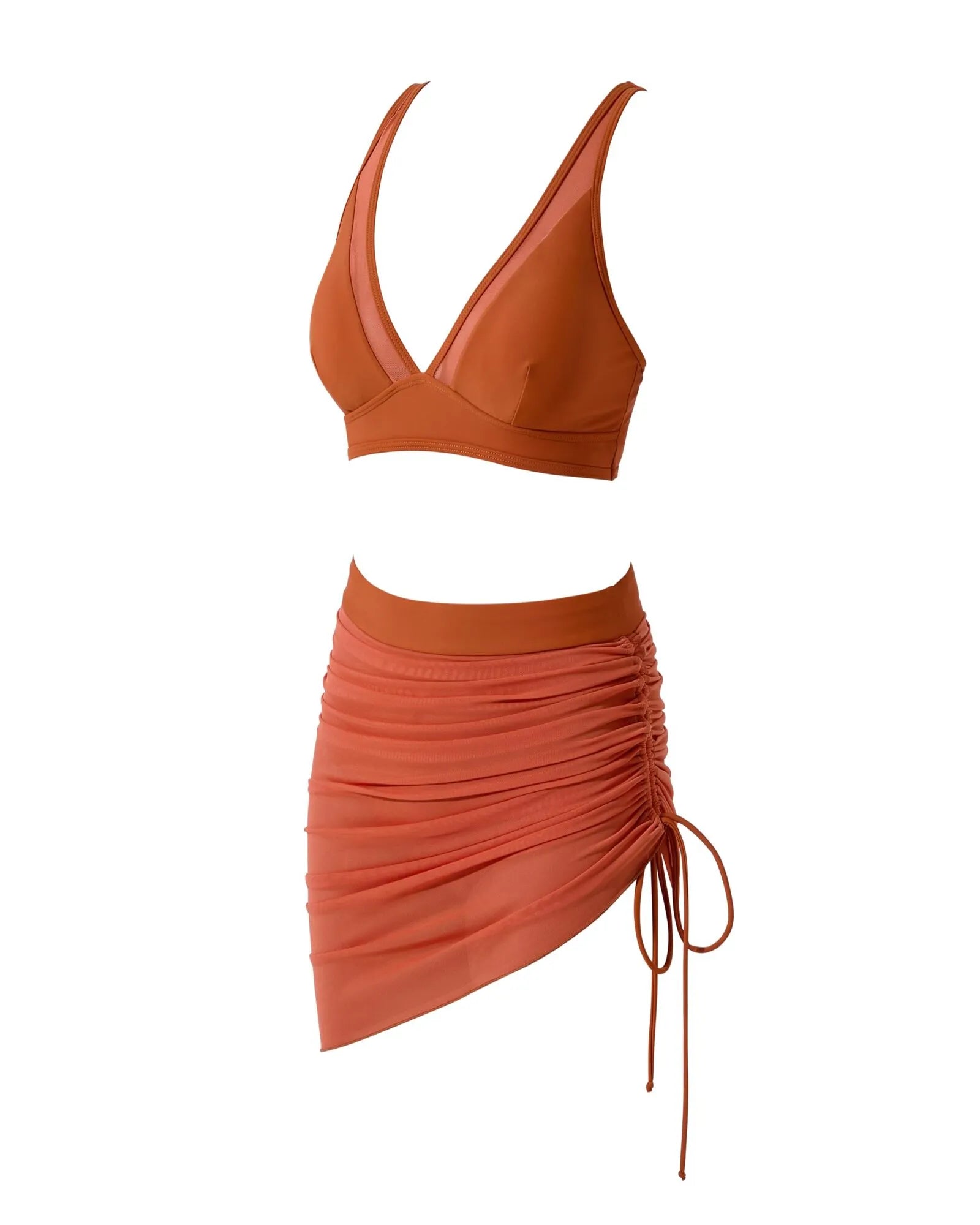 Mesh Skirt Bikini Sets