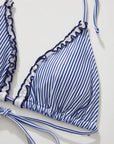 Ruffle Thong Bikini Set