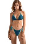 SUUKSESS Women Cheeky Halter String Bikini Sets Sexy Triangle Two Piece Swimsuit-SUUKSESS-SUUKSESS