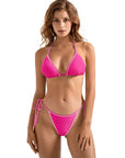 SUUKSESS Women Cheeky Halter String Bikini Sets Sexy Triangle Two Piece Swimsuit-SUUKSESS-SUUKSESS