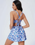 SUUKSESS Women High Waisted Bikini Sets with Skirt Sexy Crisscross Back Swimsuit-SUUKSESS-SUUKSESS