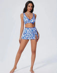 SUUKSESS Women High Waisted Bikini Sets with Skirt Sexy Crisscross Back Swimsuit-SUUKSESS-SUUKSESS