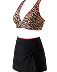 SUUKSESS Women High Waisted Bikini Sets with Skirt Sexy Crisscross Back Swimsuit-SUUKSESS-SUUKSESS