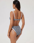 Color Block Underwire 2 Piece Swimsuit