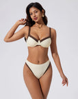 Color Block Underwire 2 Piece Swimsuit