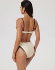 Color Block Underwire 2 Piece Swimsuit