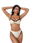 Color Block Underwire 2 Piece Swimsuit