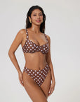 Color Block Underwire 2 Piece Swimsuit