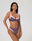 Color Block Underwire 2 Piece Swimsuit