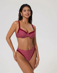 Color Block Underwire 2 Piece Swimsuit