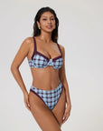 Color Block Underwire 2 Piece Swimsuit