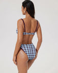 Color Block Underwire 2 Piece Swimsuit