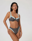 Color Block Underwire 2 Piece Swimsuit