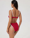 Color Block Underwire 2 Piece Swimsuit