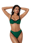 Color Block Underwire 2 Piece Swimsuit