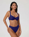 Color Block Underwire 2 Piece Swimsuit