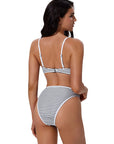 Bandeau High Waisted Bikini Set 2 Piece Swimsuits-SUUKSESS-SUUKSESS