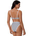 Bandeau High Waisted Bikini Set 2 Piece Swimsuits-SUUKSESS-SUUKSESS